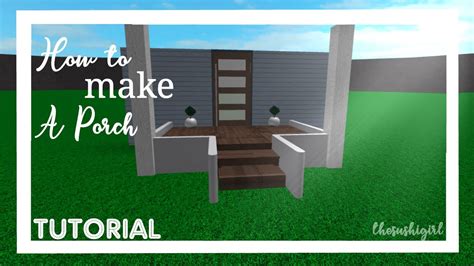 You want it to be close enough to your house that people can walk from the road or sidewalk, but far enough away that people can&x27;t just walk up to your door and knock on it. . How to make a porch in bloxburg